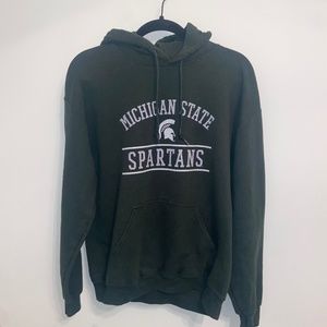Michigan State Spartans (MSU) Green Hoodie Mens M